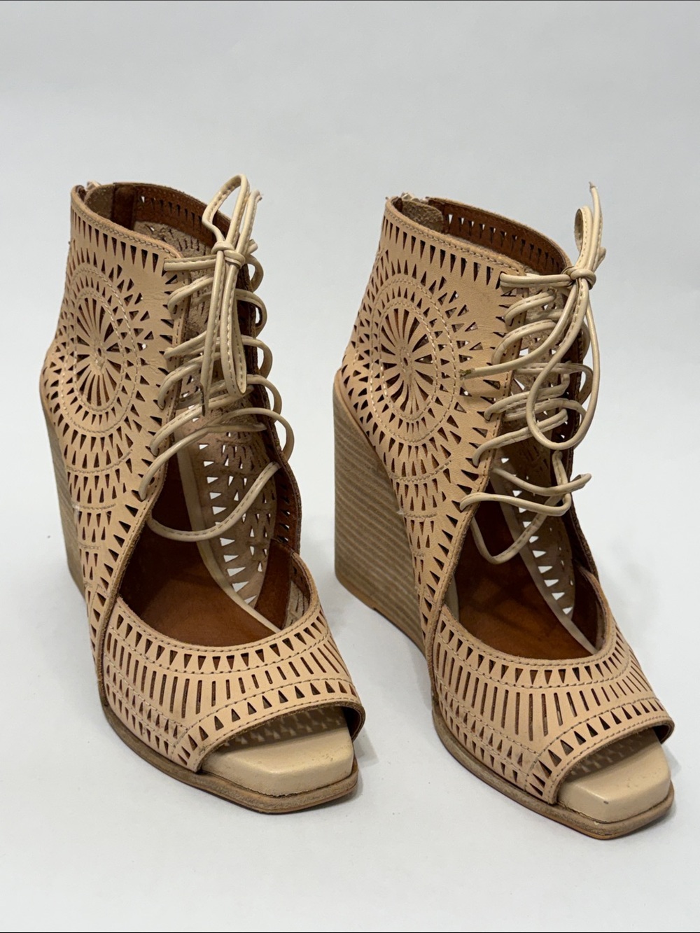 Jeffrey Campbell Rayos-Hi Wedge Sandals